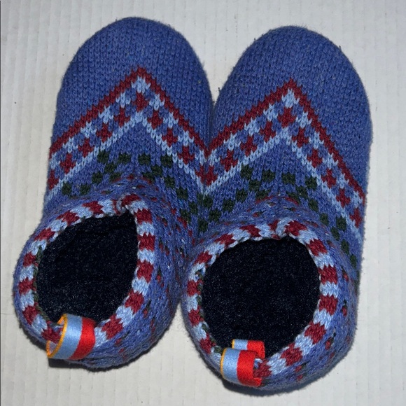 Bombas Fair Isle Gripper Sock Slipper - Size Kids/Youth Size 11-13 - Picture 2 of 6